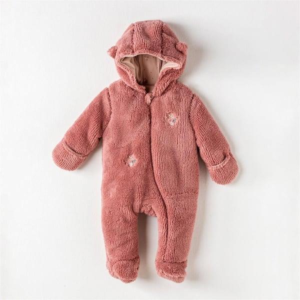 Andy Wawa Kız Bebek Kozmonot Pramsuit Welsoft Floral Old Rose AC24371