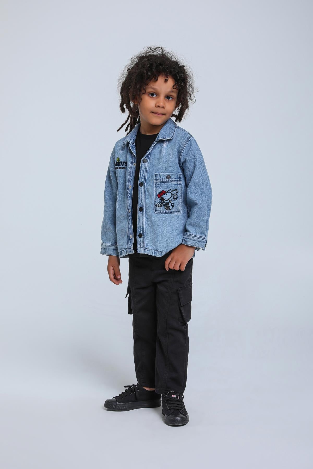 Erkek Çocuk 1-5 Yaş Kot Ceket Snoopy 24133