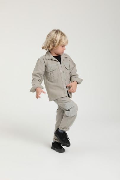 Erkek Çocuk 12 Ay-5 Yaş Ceket Pant Takım Gri 25131