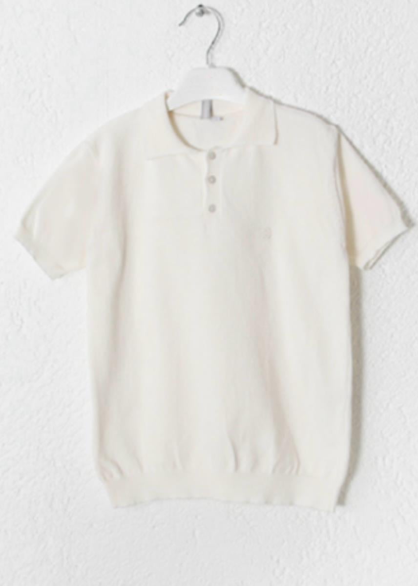 Erkek Çocuk 5-16 Yaş Polo Yaka Triko T-shirt 124405 Kemik