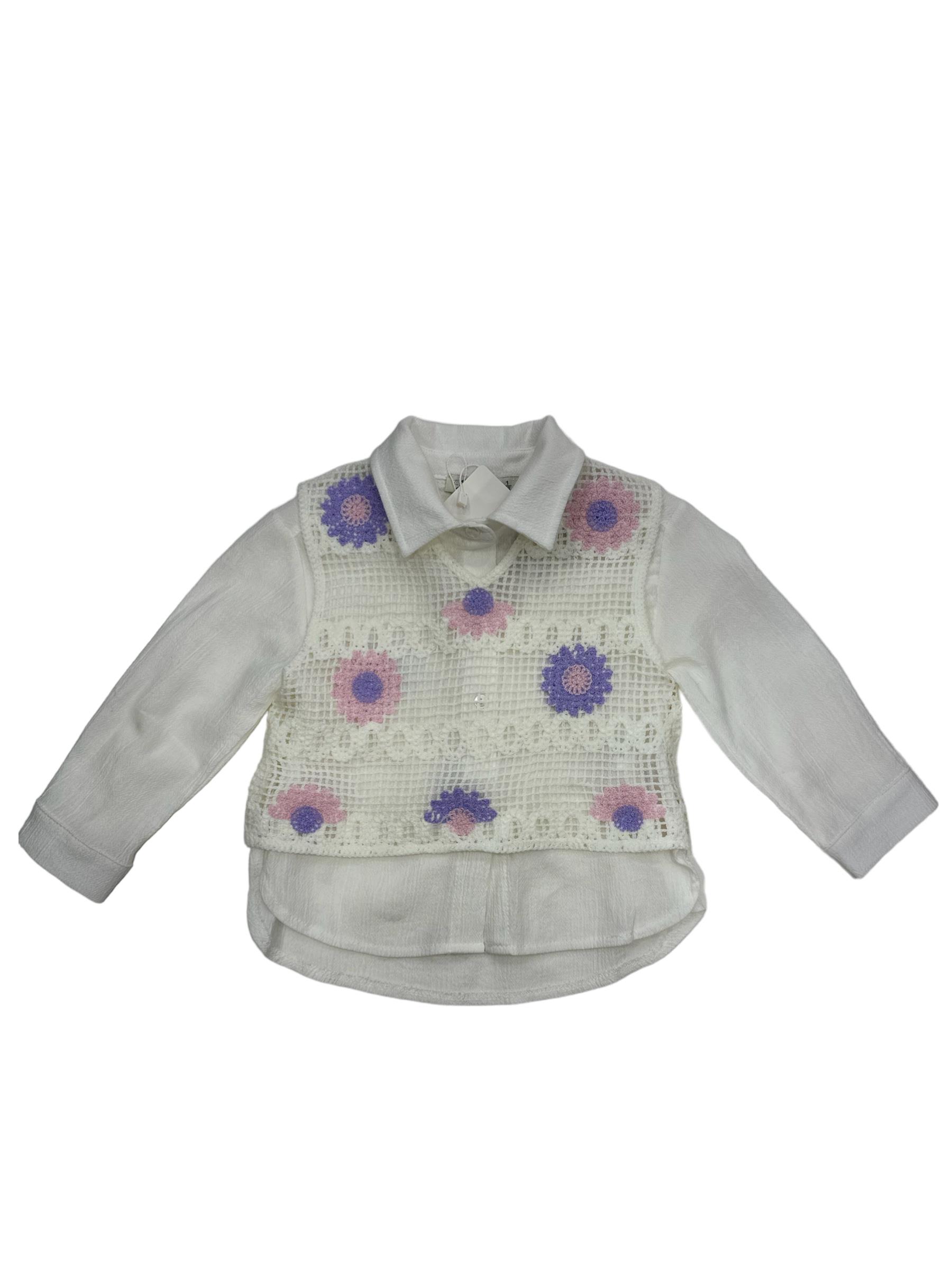 Escbl Kız Gömlek Süveter Lila 35786