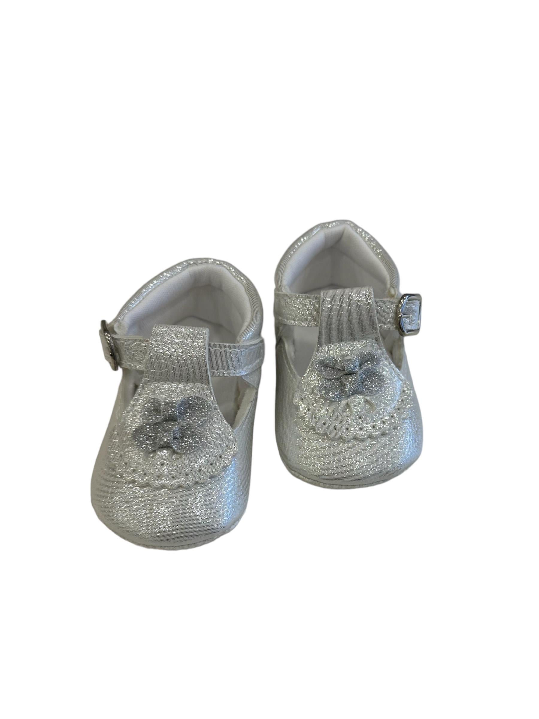 Frsr 211618 Gümüş  Bebek Patik Ayakkabı 