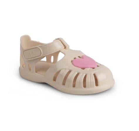 Igor Çocuk Sandalet BB364-079 Tobby Gloss Love Marfil 