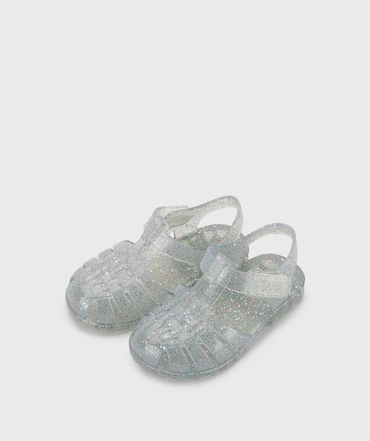 Igor Çocuk Sandalet S10329-386 Clasica Crista Transparente Multi Glitter