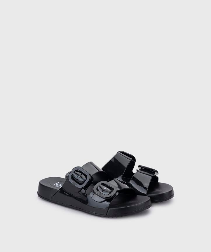 İgor Yazlık Kadın Terlik Habana Brillo – Negro Black Siyah S10334-002