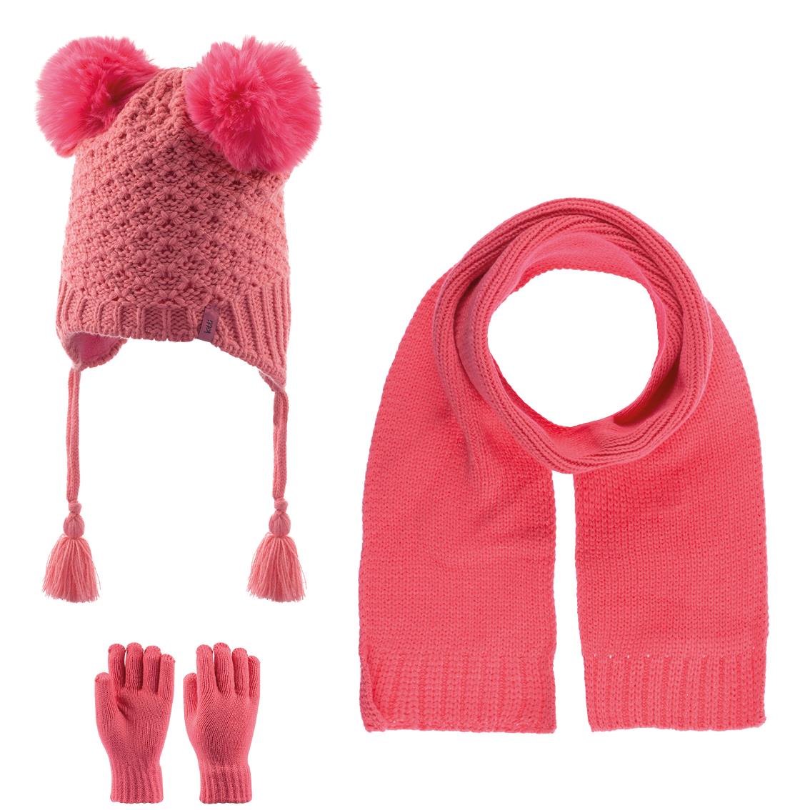 Kitti  Atkı Bere Set 23170-04-R061 Koyu Pembe 4-8 Yaş