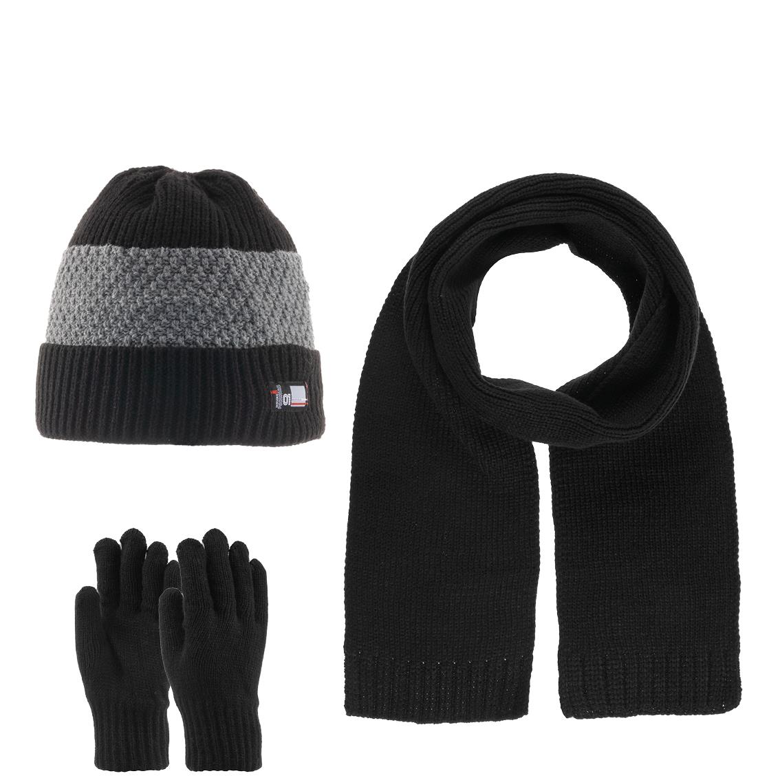 Kitti  Atkı Bere Set 23170-12-R001 Siyah Erkek 4-8 Yaş