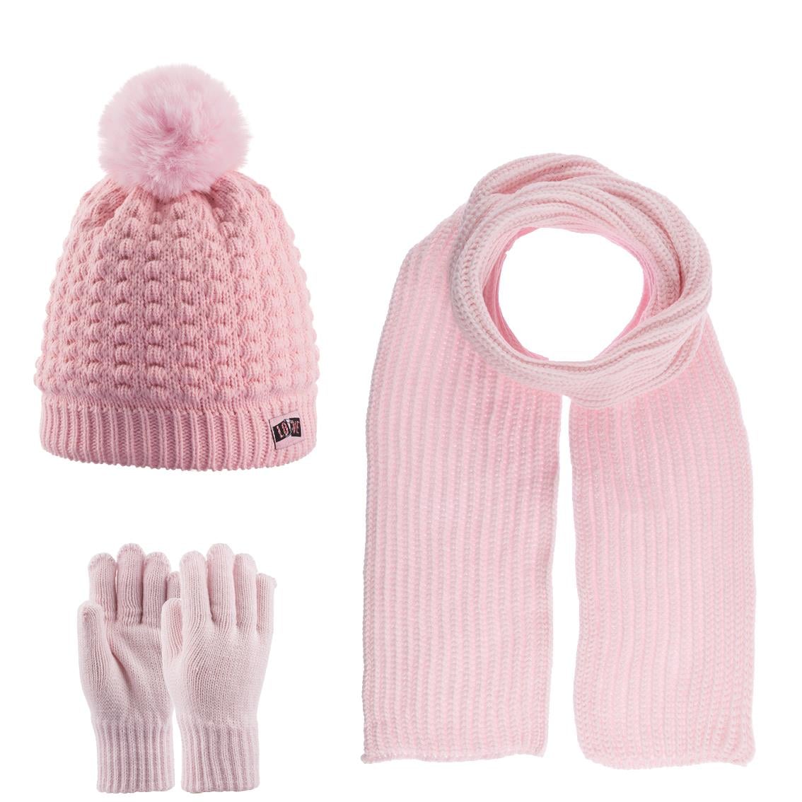 Kitti  Atkı Bere Set 23180-04-R06 Pembe 9-15 Yaş
