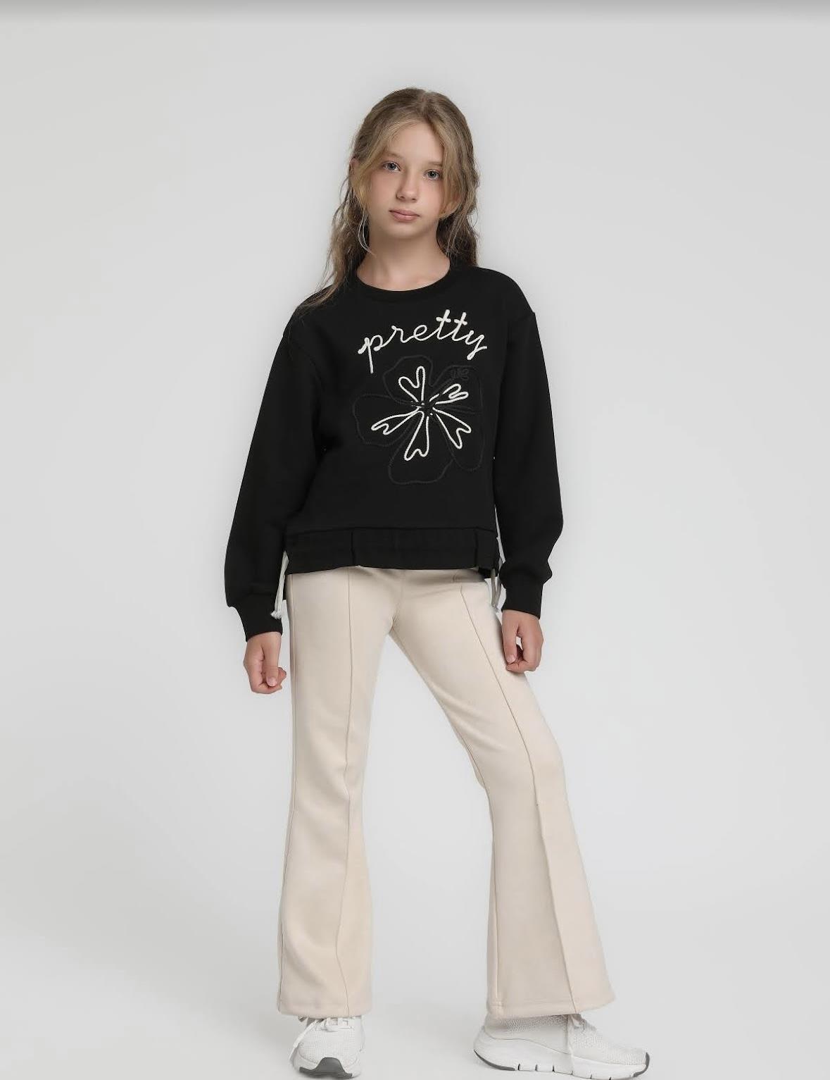 Kız 5-14 Yaş Pretty Sweat Siyah 36074