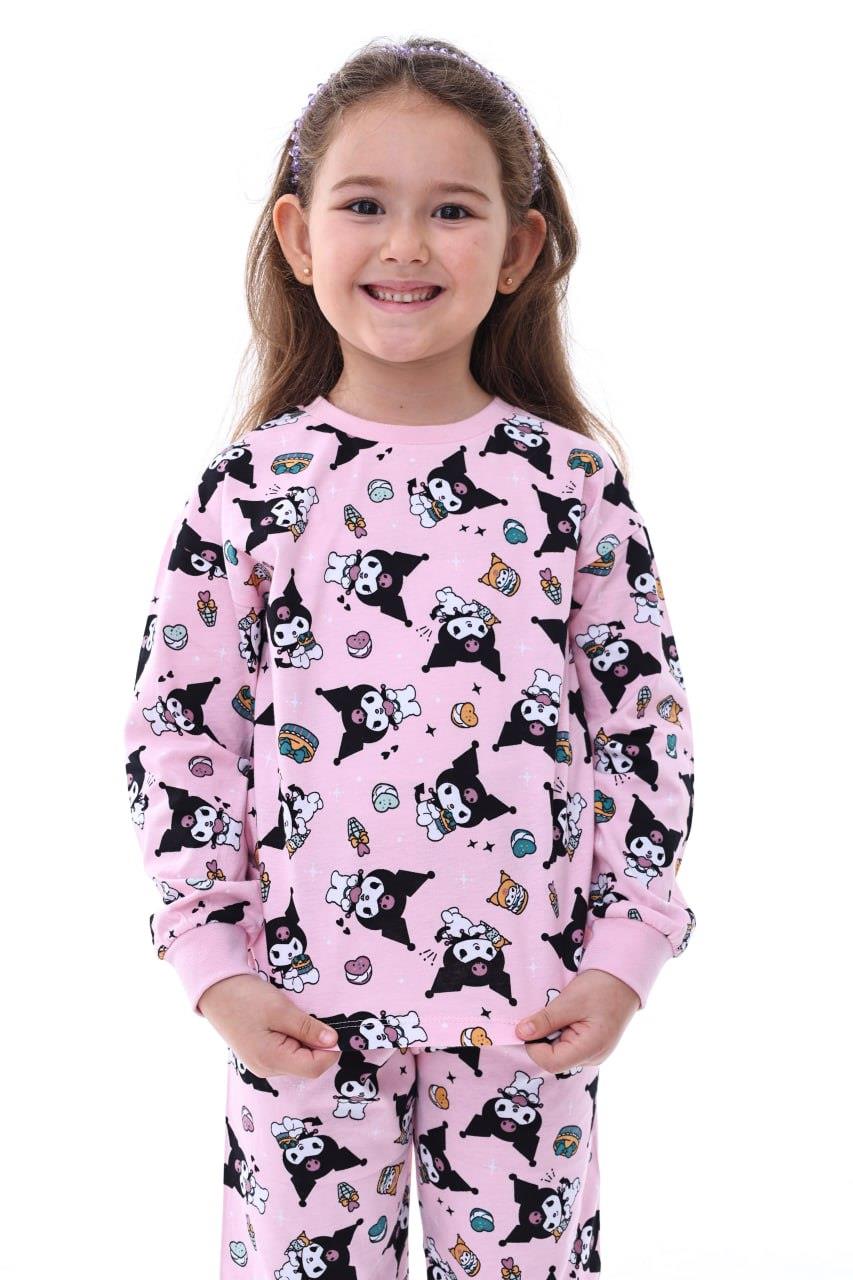 Kız Çocuk 3-8 Yaş Kuromi Pijama Takımı Pembe 31228