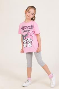 Kız Çocuk 4-9 Yaş Kuromi Takım Pembe 0690 