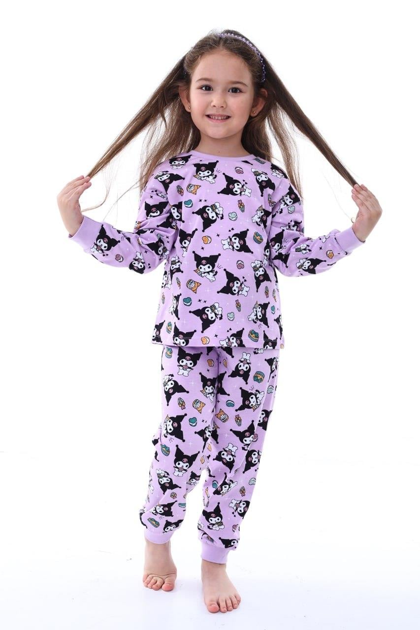 Kız Çocuk 9 Ay-3 Yaş Kuromi Mor Pijama Takımı 33201