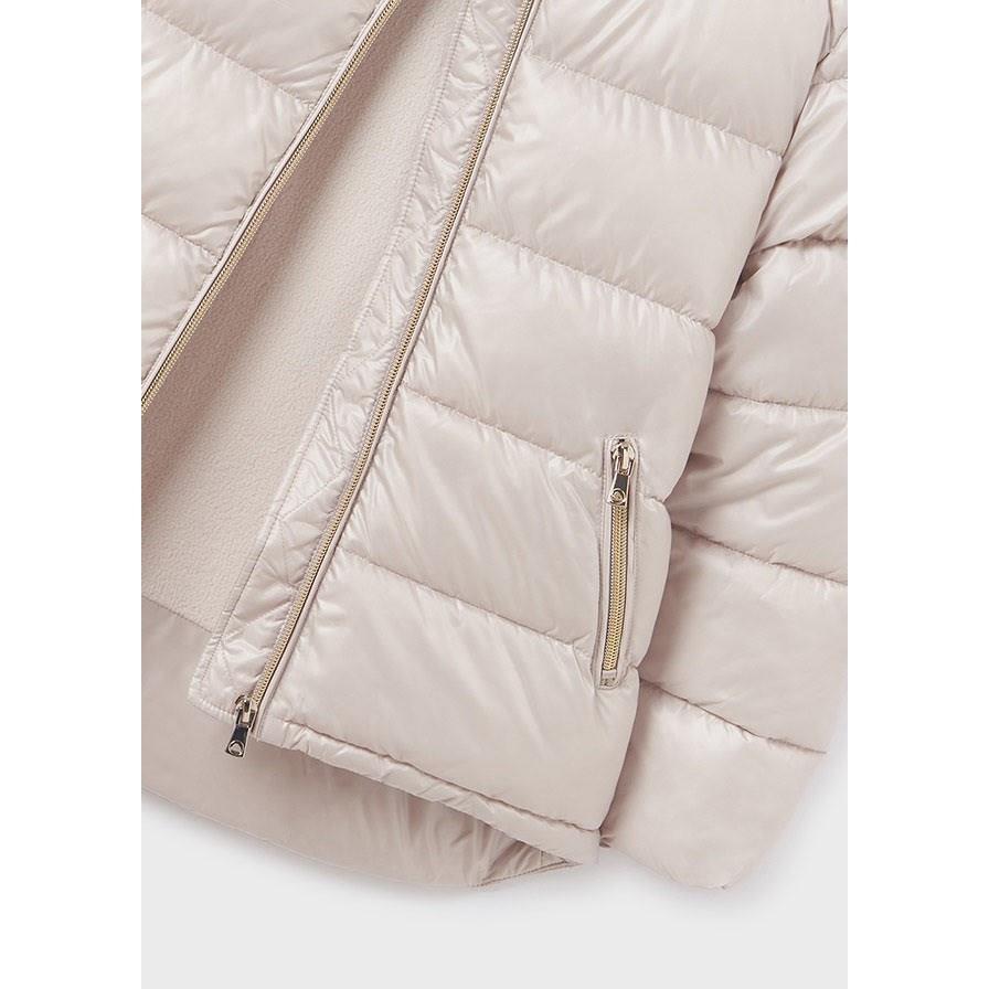 Mayoral Kışlık Kız Kapşonlu Anorak Mont Krem 7412