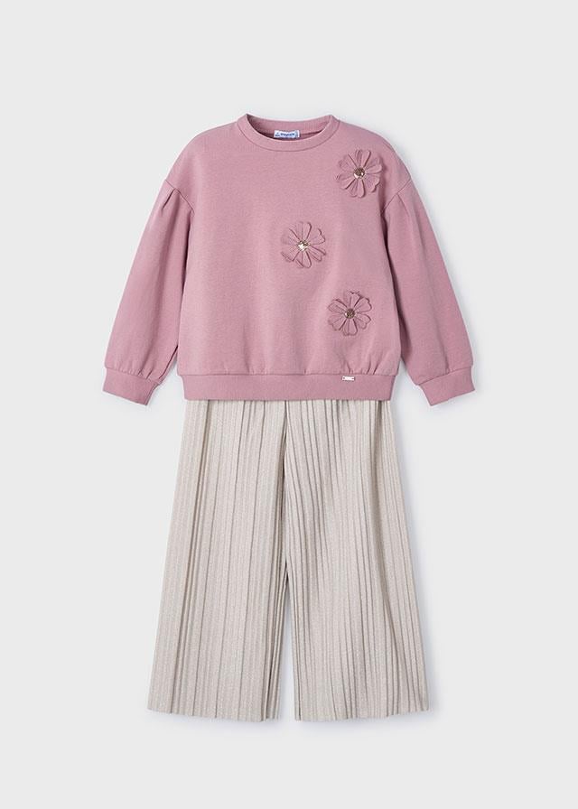 Mayoral Kız 3-9 Yaş Kışlık Pantolon Set Pembe 4551