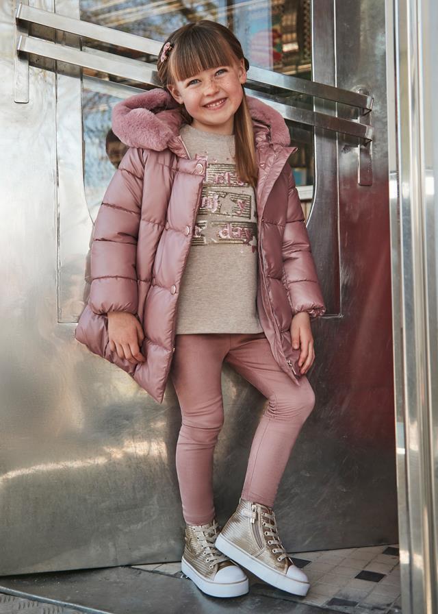 Mayoral Kız 3-9 Yaş Kışlık Set Tayt Kahve Vizon 4709   