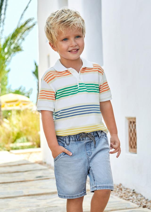 Mayoral Yazlık Erkek Denim Bermuda Şort Mavi 3272