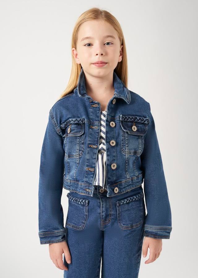 Mayoral Yazlık Kız Denim Ceket Koyu Mavi 6460