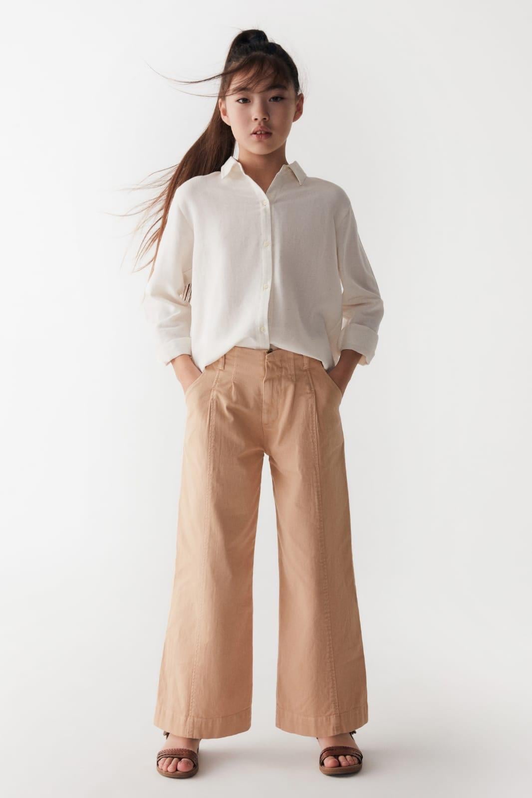 NK  56703 Kız Çocuk Pantolon Camel
