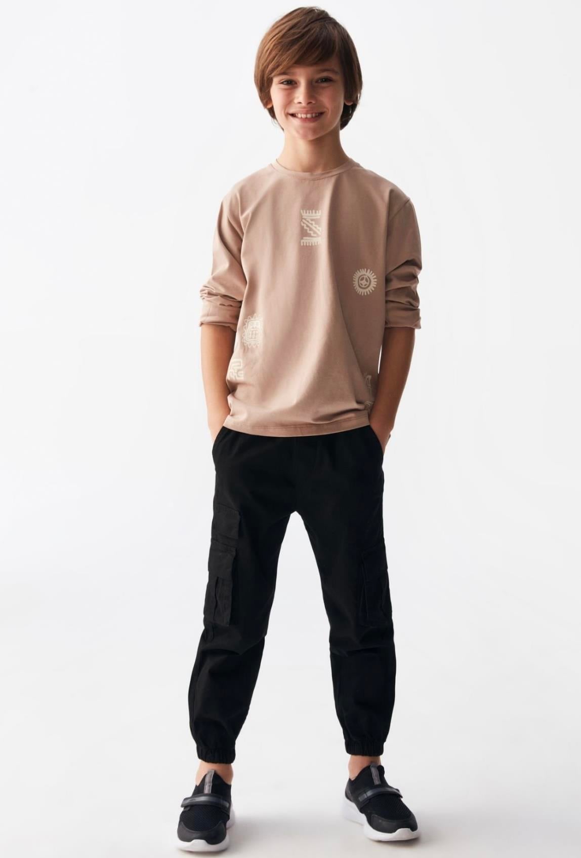 NK 66706 Siyah Kargo Pantolon 