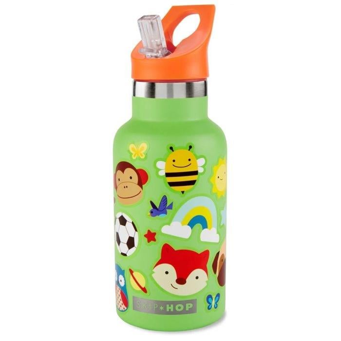 Skip Hop Spark Style Paslanmaz Çelik Stickerlı Suluk Yeşil Orjinal 127010