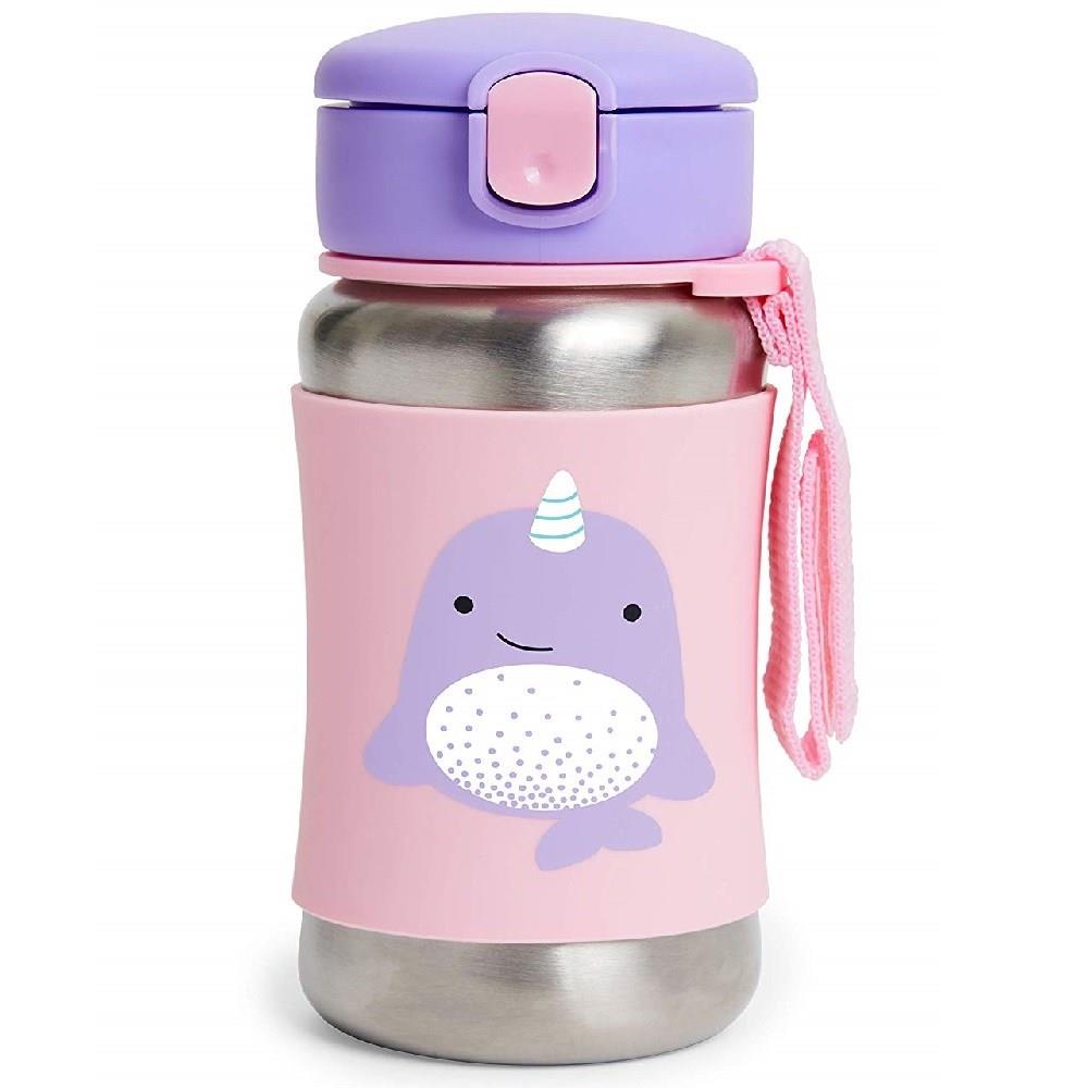 Skip Hop Zoo Pipetli Paslanmaz Çelik Suluk Narwhal Orjinal 239410