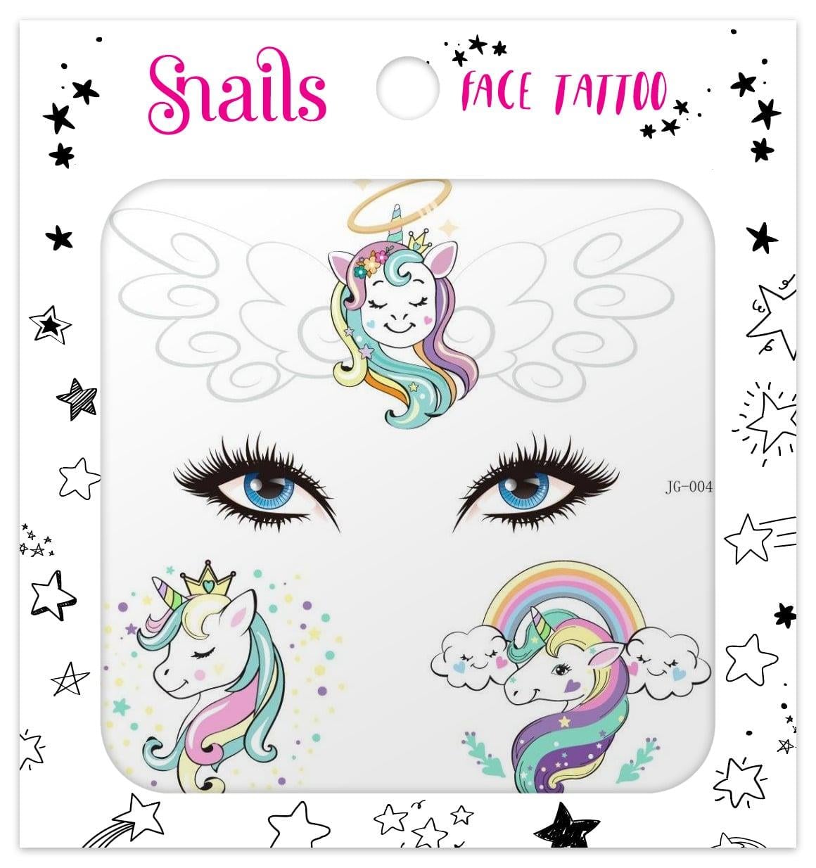 Snails Yüz Dövmesi FT008 Unicorn Taç