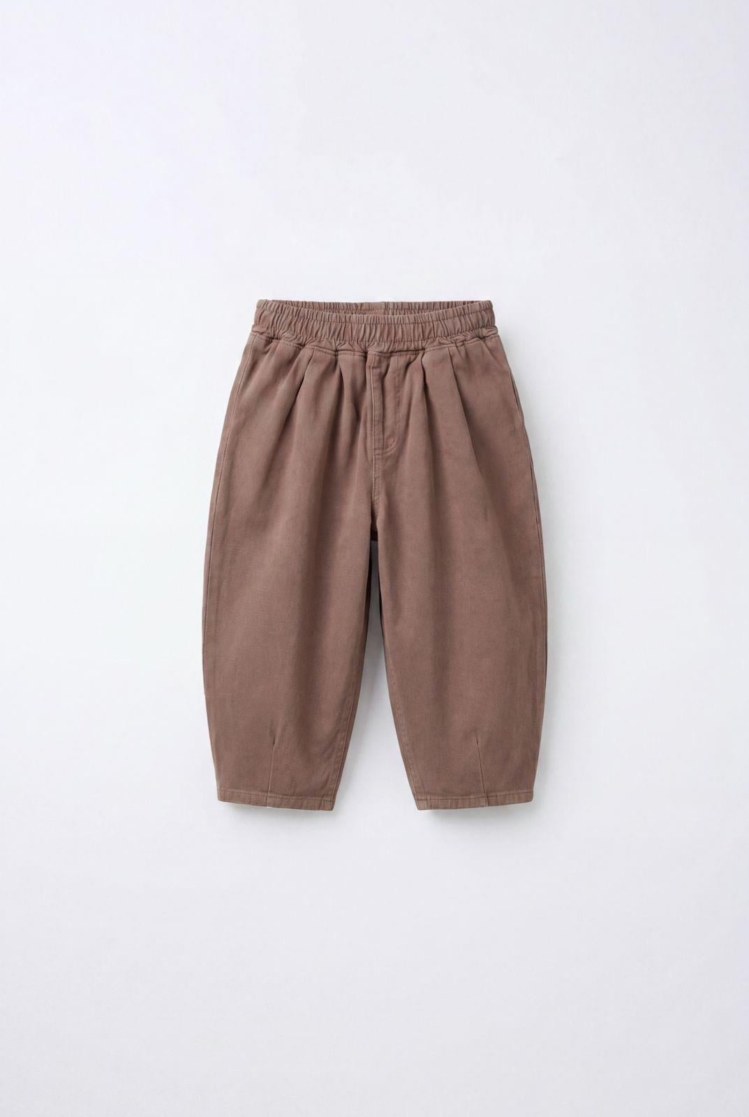 Unisex 2-8 Yaş Pantolon Balon Kahverengi