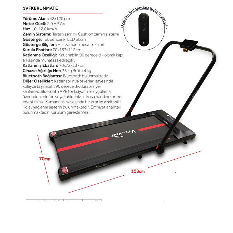 Voit V-Fit Runmate Koşu Bandı Teşhir