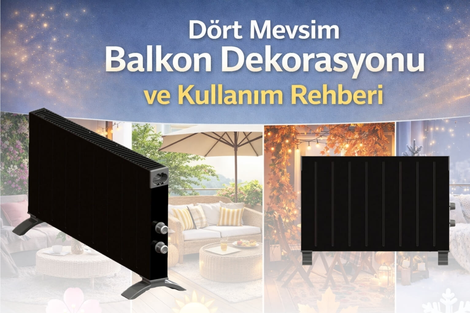Dört Mevsim Balkon Dekorasyonu ve Kullanım Rehberi