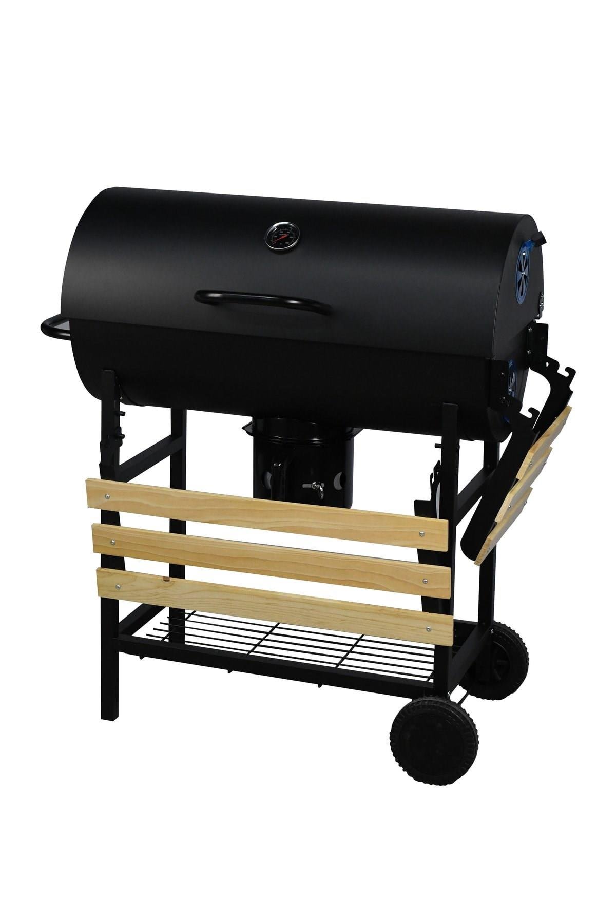 KB-737D(MK+TH+KÜL)KAPAKLI KATI YAKIT BBQ LUXELL
