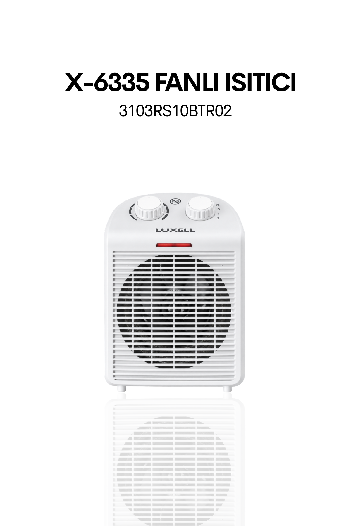 Luxell 2000W Termostatlı Fanlı Elektrikli Isıtıcı Yeni Model – KS-6335T