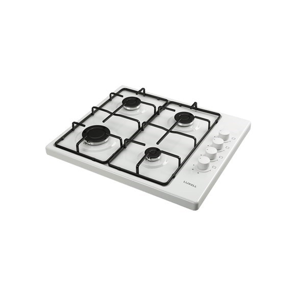 Luxell 2li Beyaz Emaye Set (Aspiratör - Set Üstü Ocak)