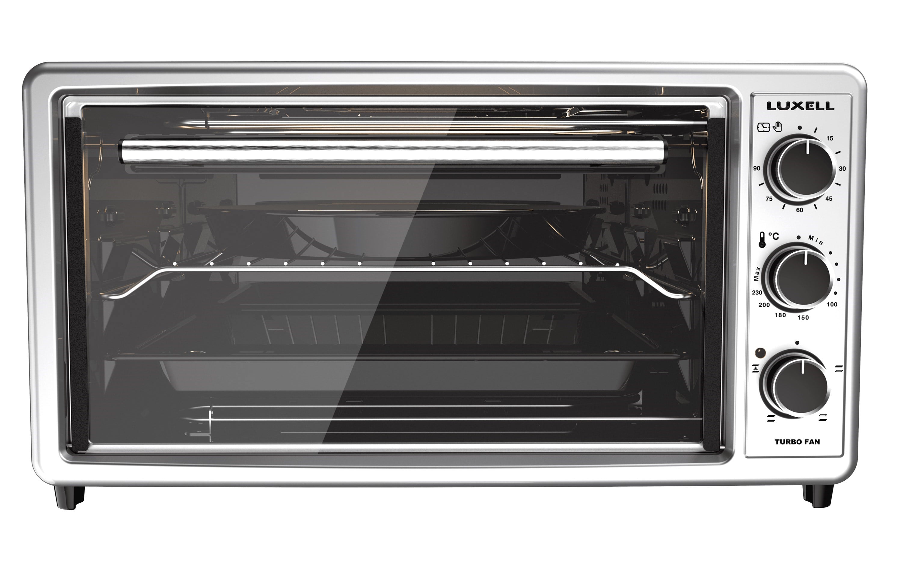 Luxell 40 Litre Turbo Mini Fırın Gri – LX-3525