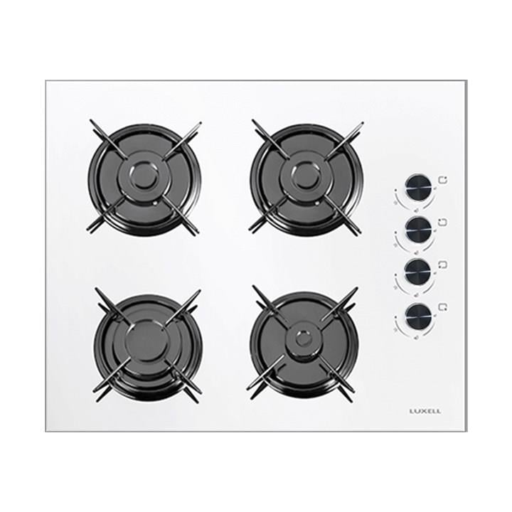 Luxell 88 Litre Süper Kristal Beyaz Cam Ankastre Set