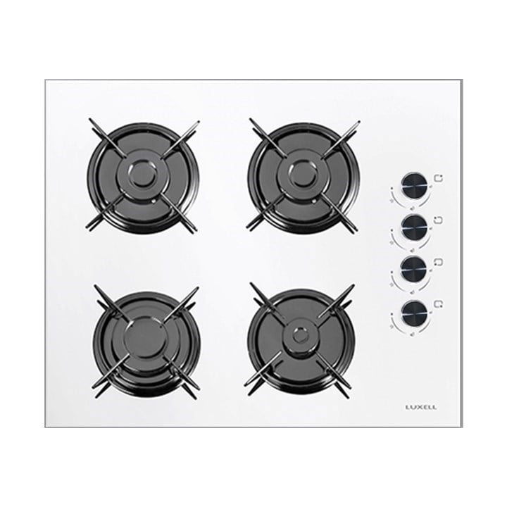 Luxell 88 Litre Süper Kristal Beyaz Cam Ankastre Set