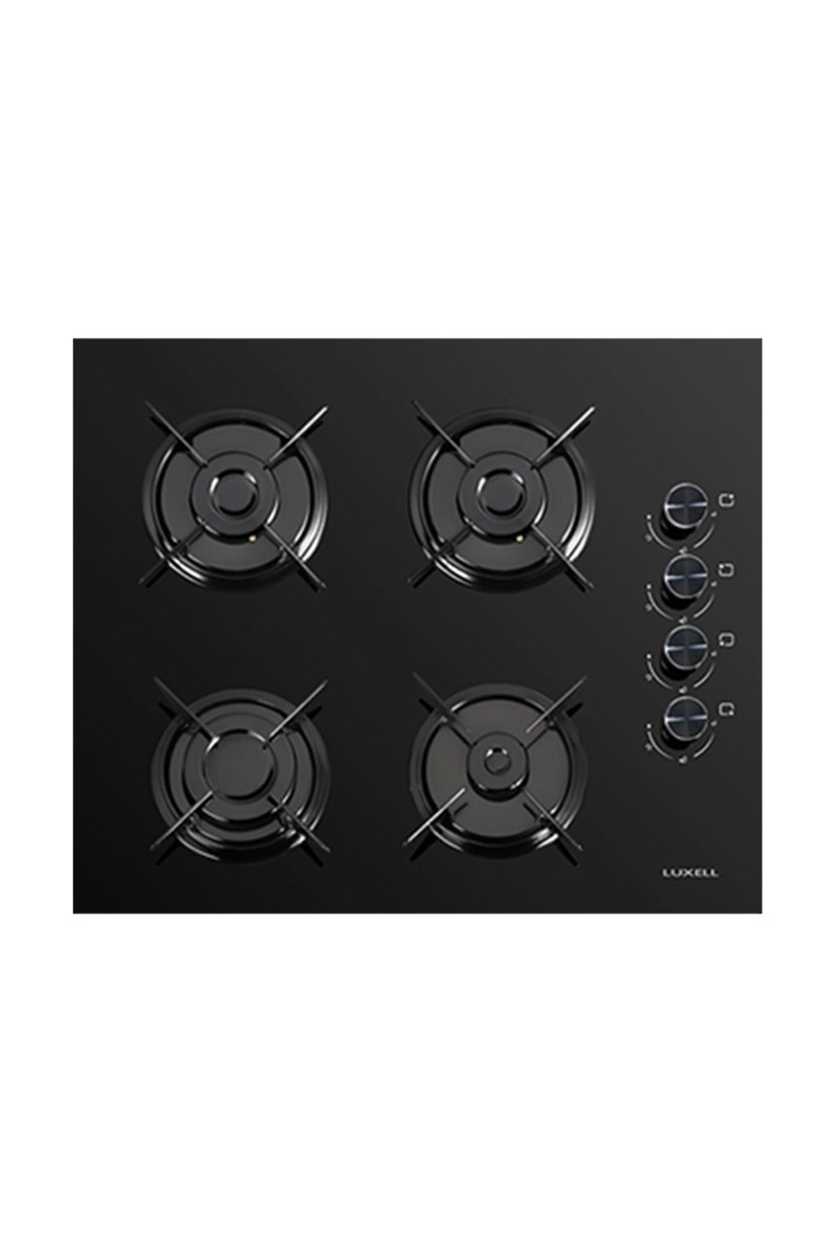 Luxell 88 Lt Süper Kristal Siyah Cam Ankastre Set