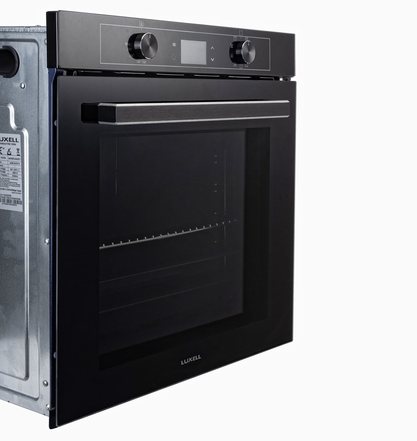 Luxell Ankastre Fırın Siyah Cam 88 LT 9+1 Fonksiyon Dijital – A68-SGF3