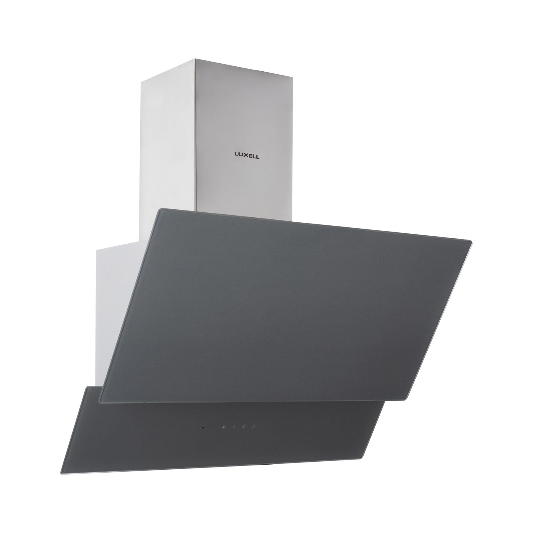 Luxell Davlumbaz  Metalik Gri Cam – DA6-835