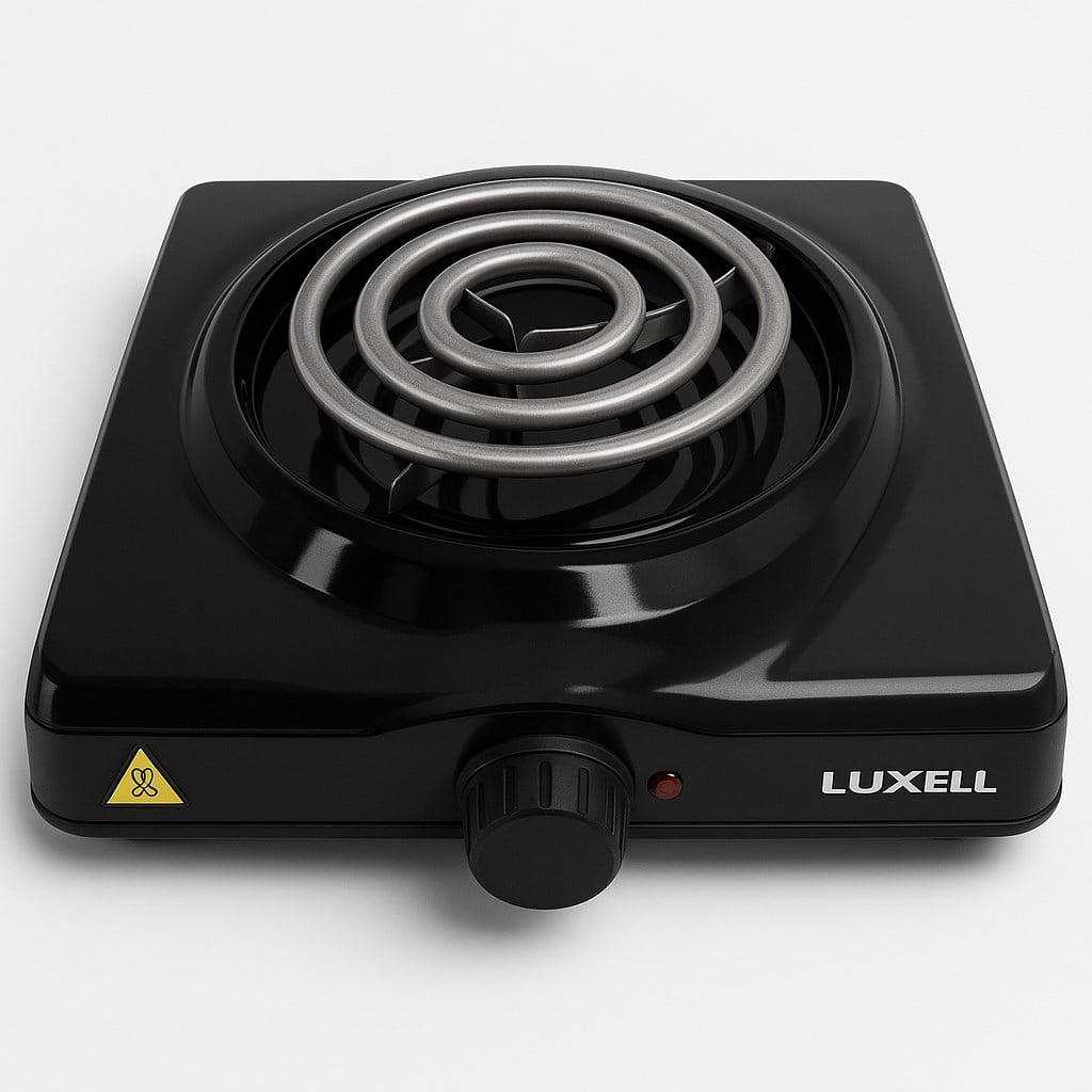 Luxell Elektrikli Ocak Hotplate Siyah Emaye Spiral 1000W – LX-7130
