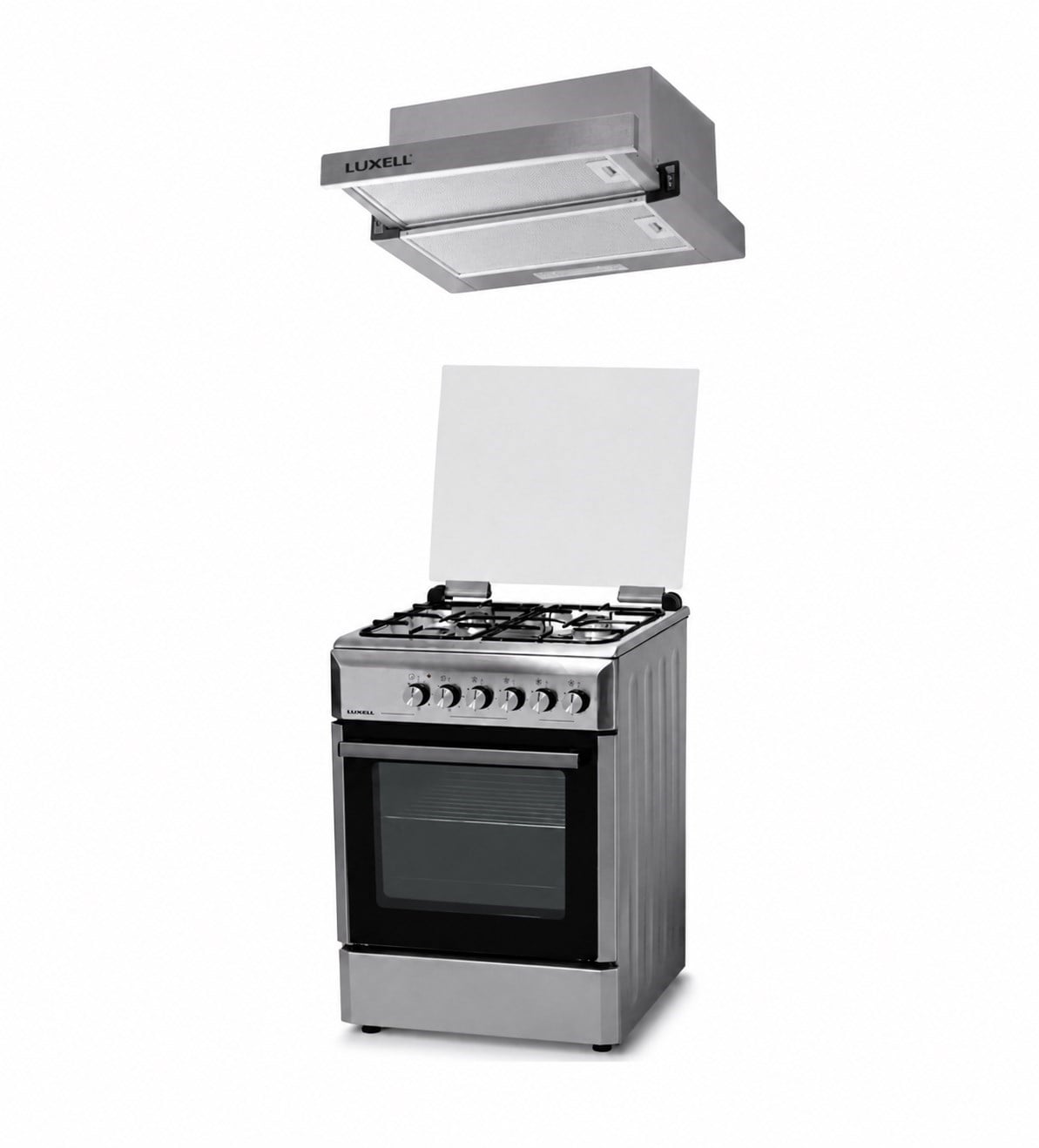 LUXELL İNOX SOLO SET LPG  (ATLANTİS TAM BOY FIRIN - OPALL ASPİRATÖR)