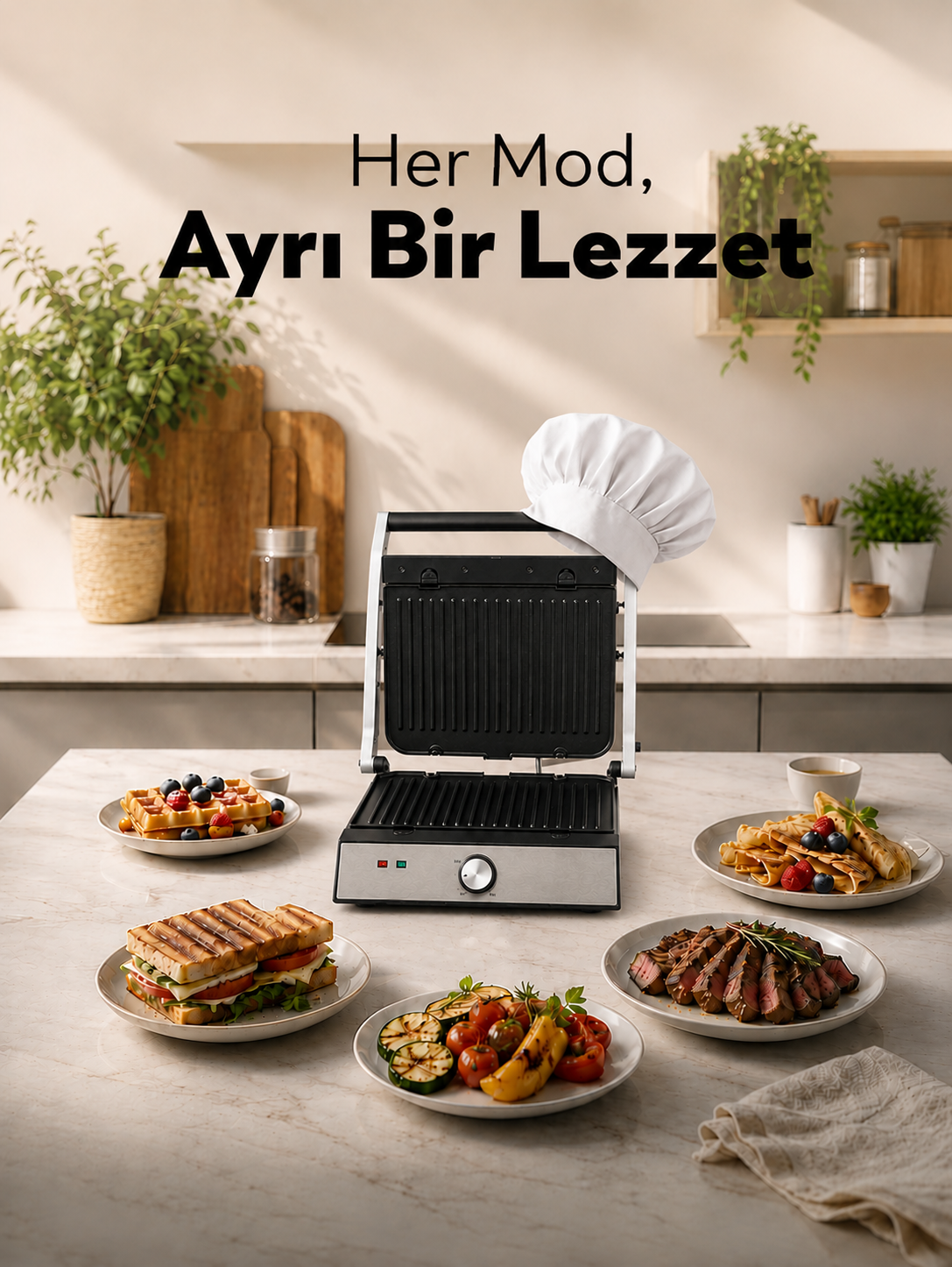 Luxell Izgara Tost Makinesi 2000W – LXTM-02