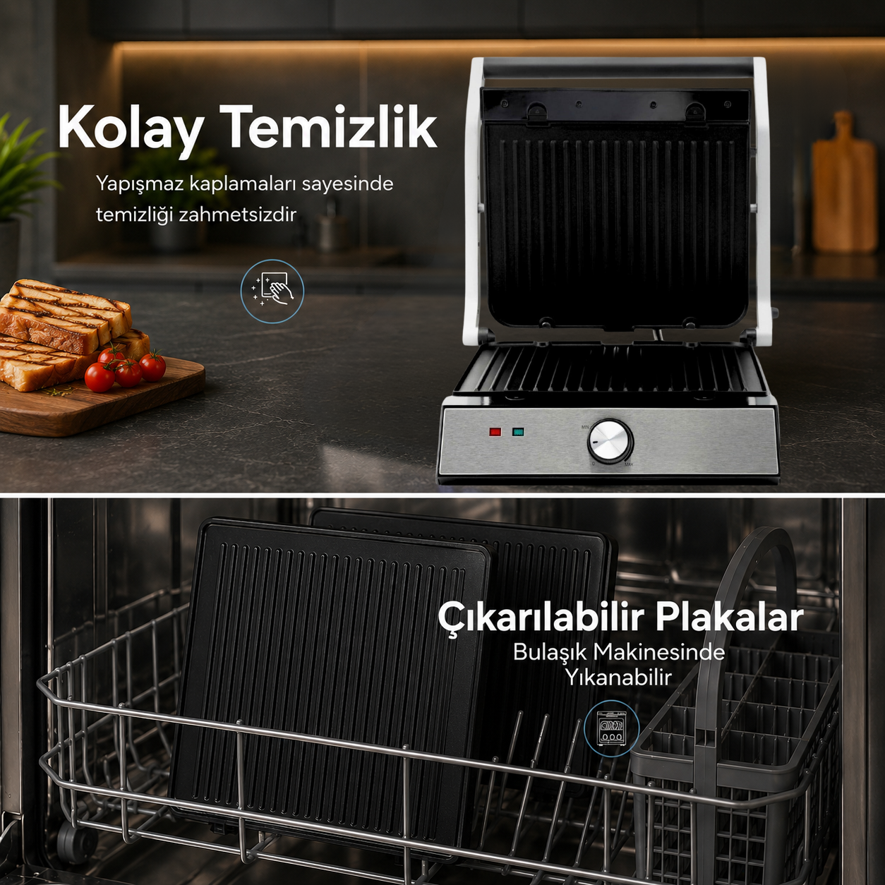 Luxell Izgara Tost Makinesi 2000W – LXTM-02