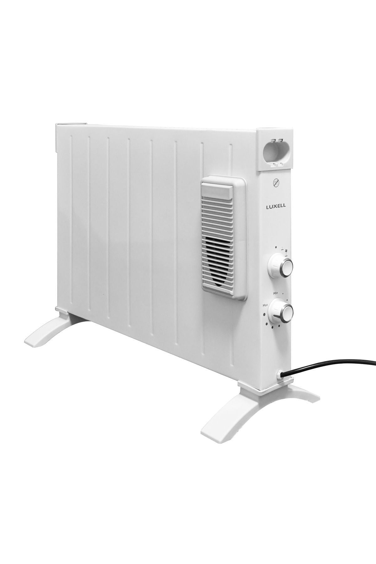 Luxell Konvektör Elektrikli Isıtıcı Beyaz Fanlı Devrilme Emniyetli 2500W – HC-2952
