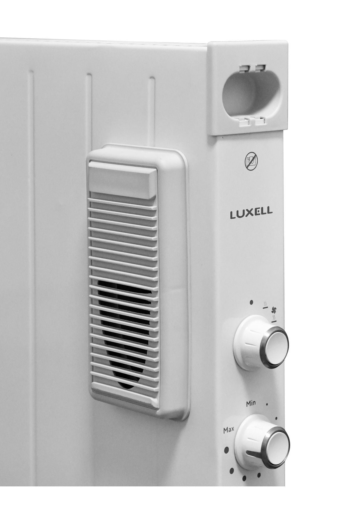 Luxell Konvektör Elektrikli Isıtıcı Beyaz Fanlı Devrilme Emniyetli 2500W – HC-2952