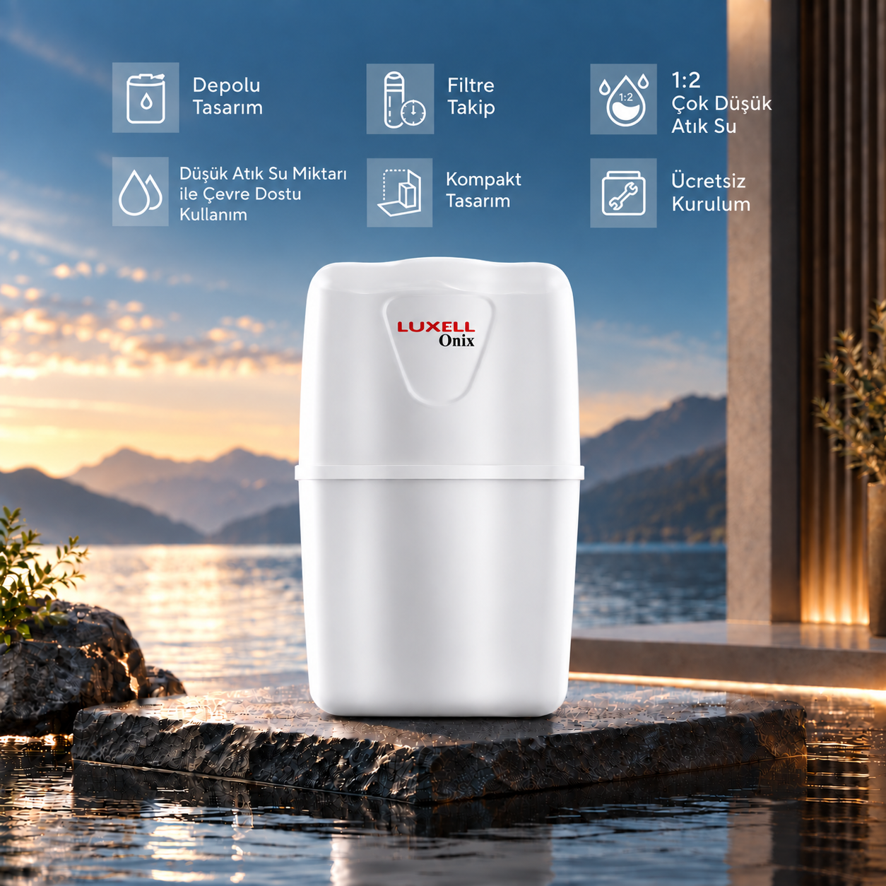 Luxell Onix Pompаlı Su Arıtma Sistemi Cihazı – LXS-P1