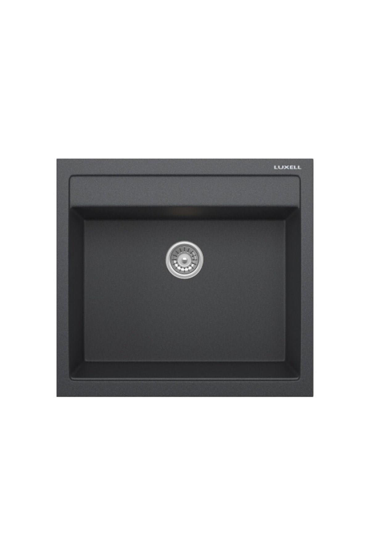 Luxell Rıva Antrasit Tek Gözlü Granit Eviye (Lx-535)