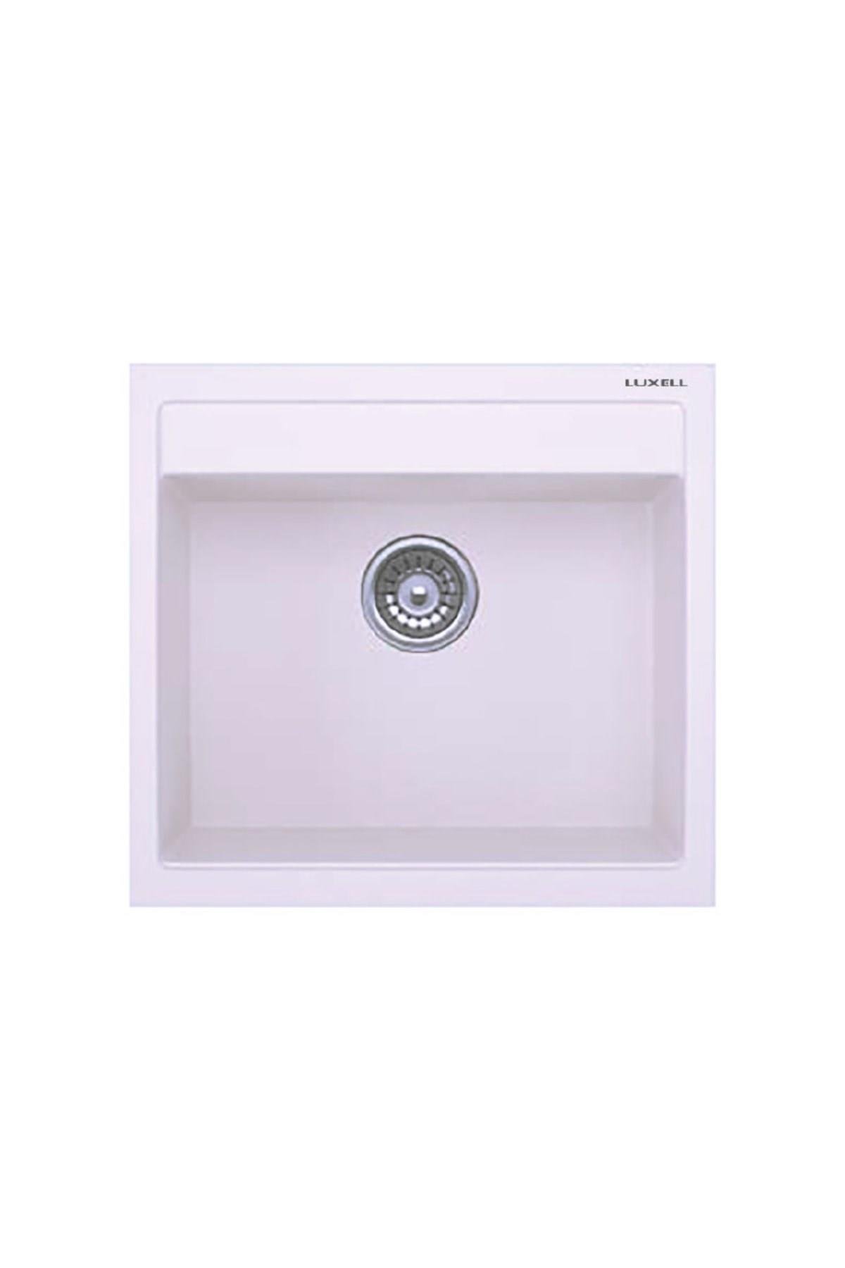 Luxell Riva Beyaz Tek Göz Granit Eviye (Lx-535)