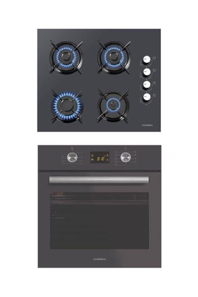 2li Ankastre Set (B66-sf2 Ddt Dokunmatik Dijital Antrasit Fırın- Lx-40 Tahdf Antrasit Ocak)