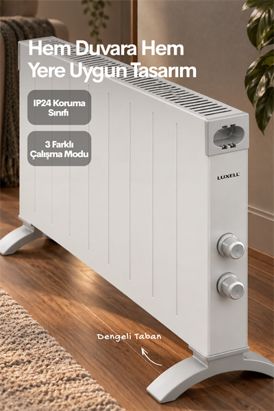 HC-2947  E-T  KONVEKTÖR KÖŞELİ BEYAZ.LUXELL.
