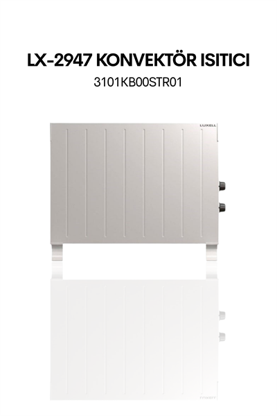 HC-2947  E-T  KONVEKTÖR KÖŞELİ BEYAZ.LUXELL.